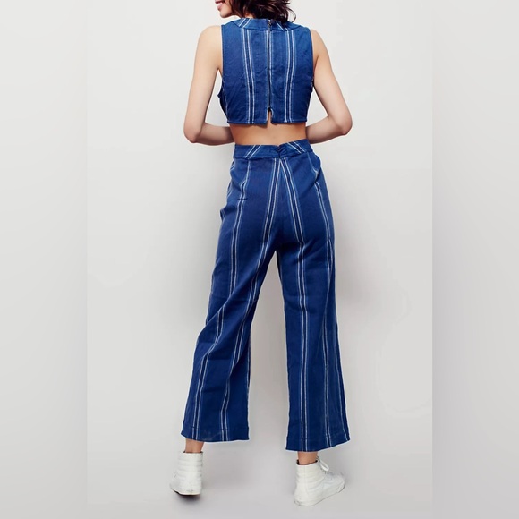 Free People women’s linen blend Moonlight Mile Jumper size 4 - Picture 2 of 15